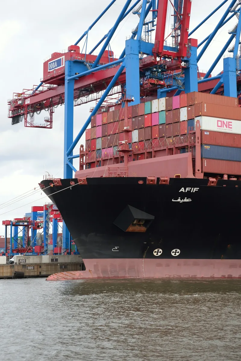 Import et logistique — port de conteneurs